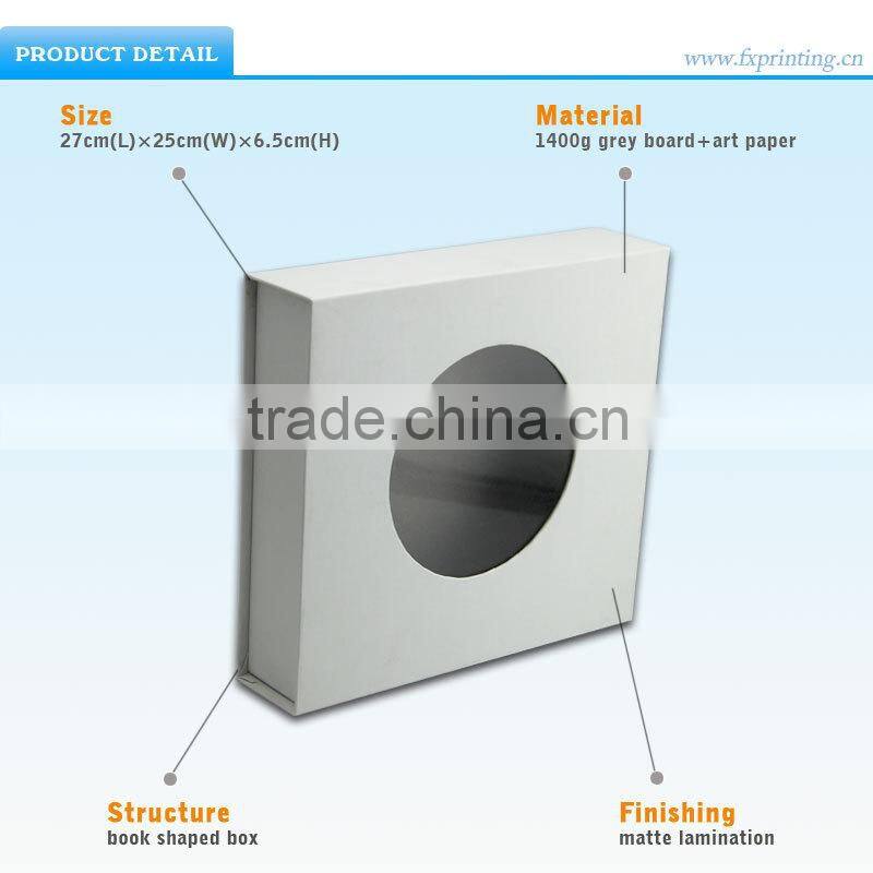 Paper Gift Box with Clear PVC Window for Cosmetic