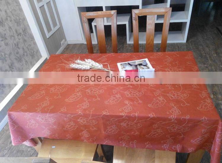 Embroidered table cloth/ embroided table cover / custom table cloth/embroidered tablecloth