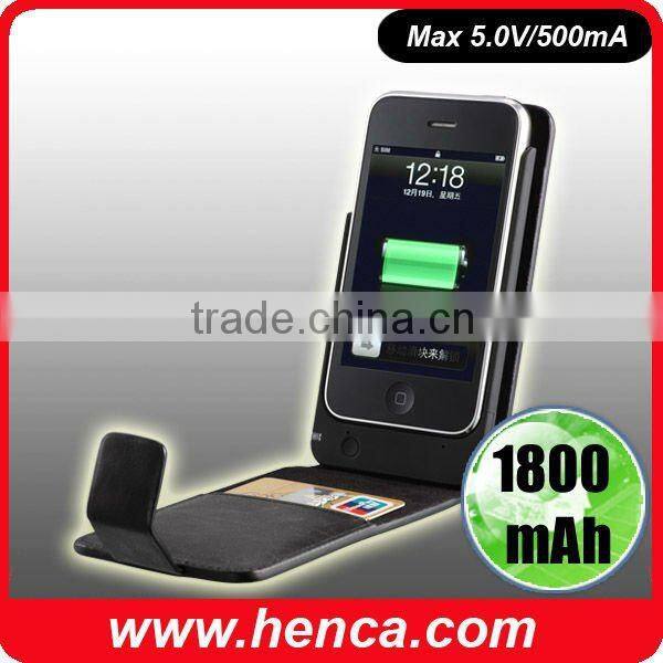 High Performance Leather Battery Case for 3G