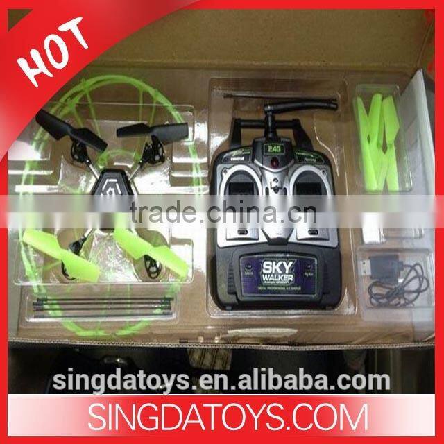 Four Axis HM1307 2.4G Glow In The Dark RC Quadcopter with protective ring anti-throw fluorescence