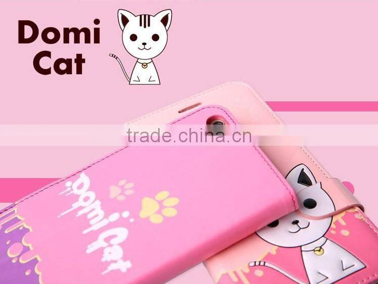 Lovely Cats Pattern Mobile Phone Case Flip Wallet Phone Case For iPhone 6
