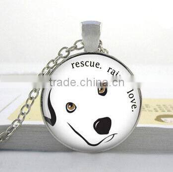 Om necklac,Tibetan Buddhism necklace DIY glass dome jewelry Photo glass dome jewelry