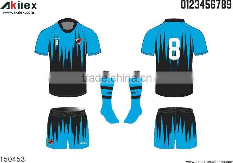 sublimation polyester rugby shirt Rugby suits / rugby shirt