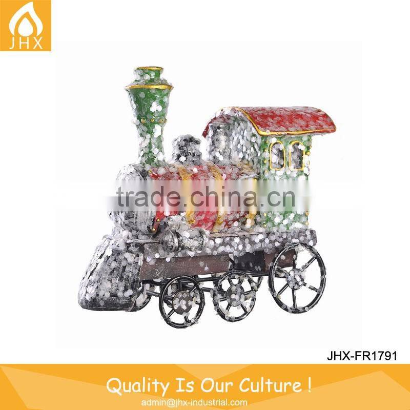 Promotional Outdoor Colorful Electrical Resin Snowman Figurines