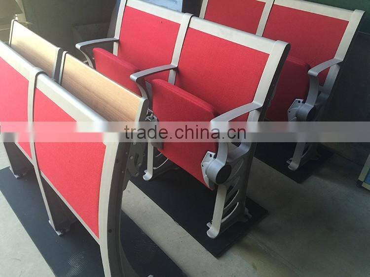 Cheap Aluminum Attached Folding College School Student Desk and Chair HXFD001