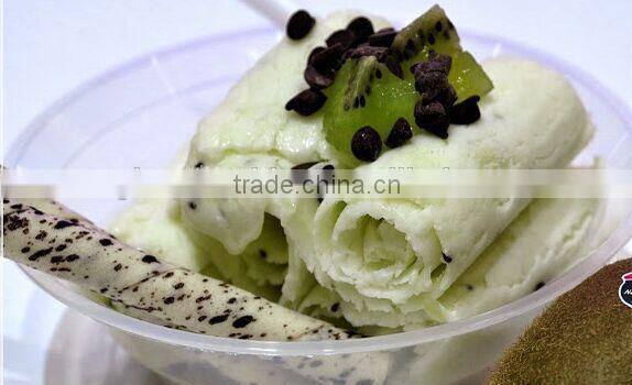 Double Flat Pan Fried Ice Cream Machine