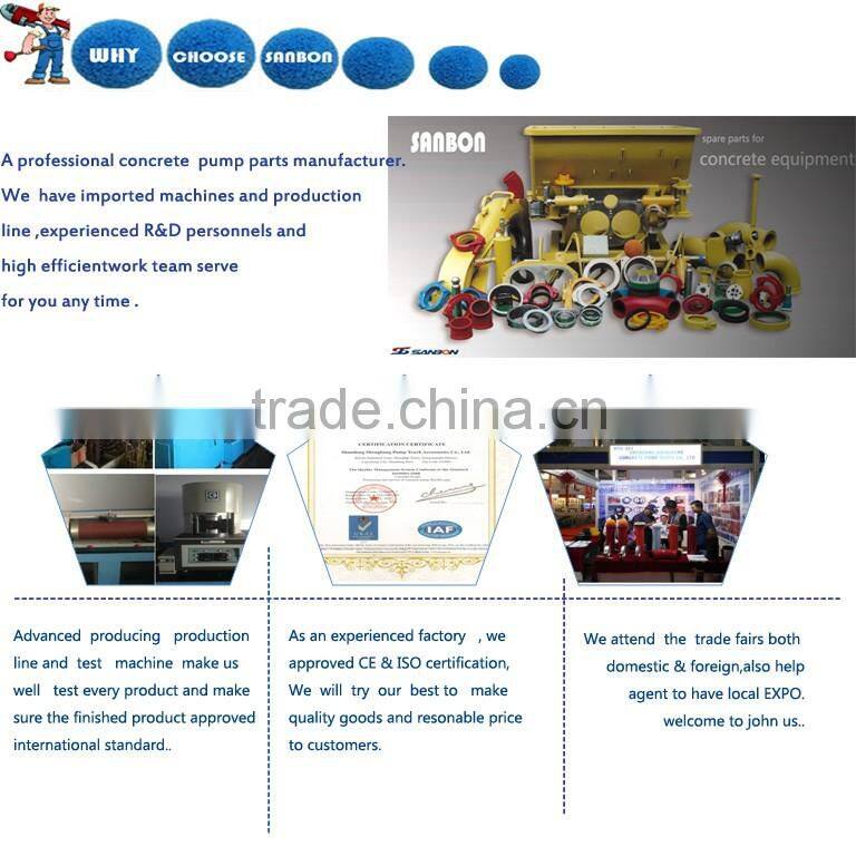 FM/UL certification Carbon steel 90 degree PM concrete pump boom elbow