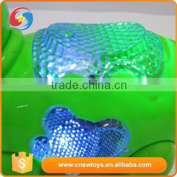 Special moments share with kids green cute elephant B/O toys with light and music