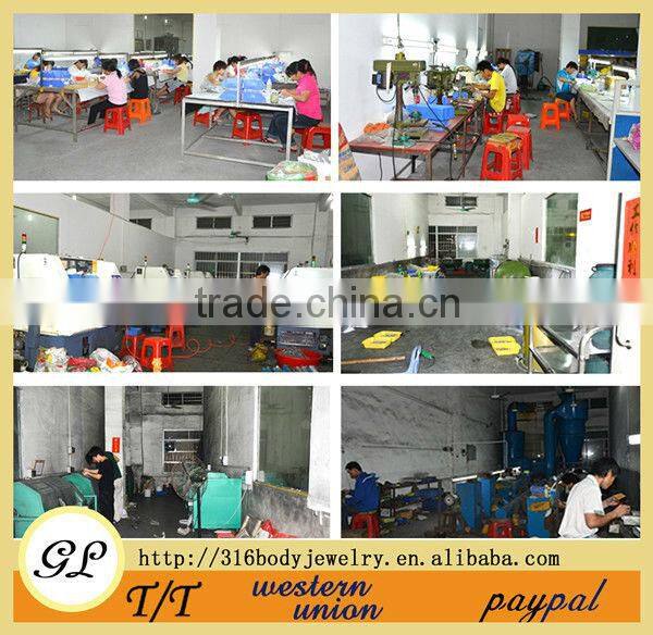 Fake industrial barbell piercing jewelry