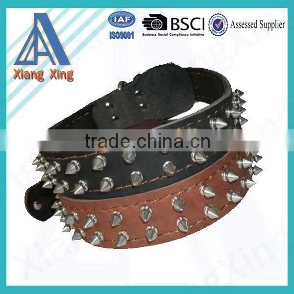 Comfortable padded dog collar adjustable pet collar nylon or leather collar & lead