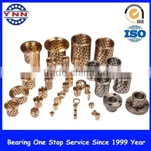 Bronze sleeve bearing with oil dot bimetal bush
