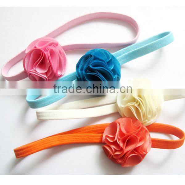 cheapest lily elastic flower headband for babies