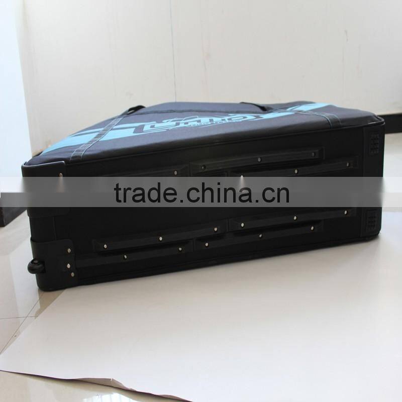 HEAVY DUTY high quality foldable bicycle transport case travel bike bag with wheels black