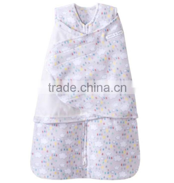 Sleeping Baby Fleece Swaddle Newborn Blanket Adjustable Infant Wrap