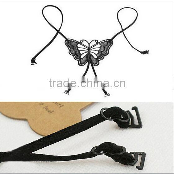 beauty rhinestone back cross bra strap