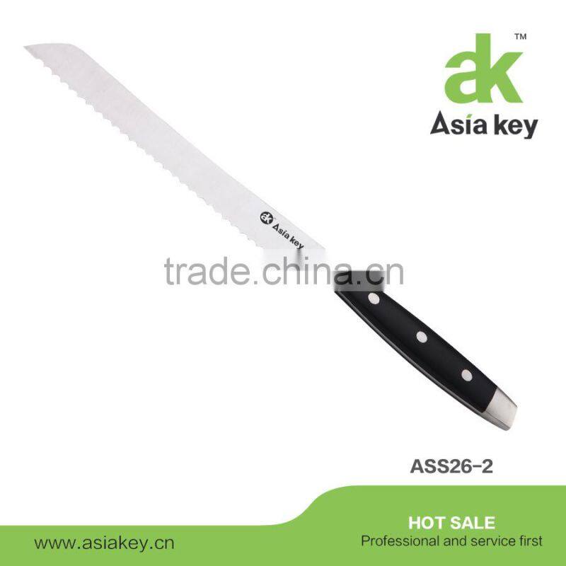 Top standard 7 pcs stainless steel black ss knife set with scissor