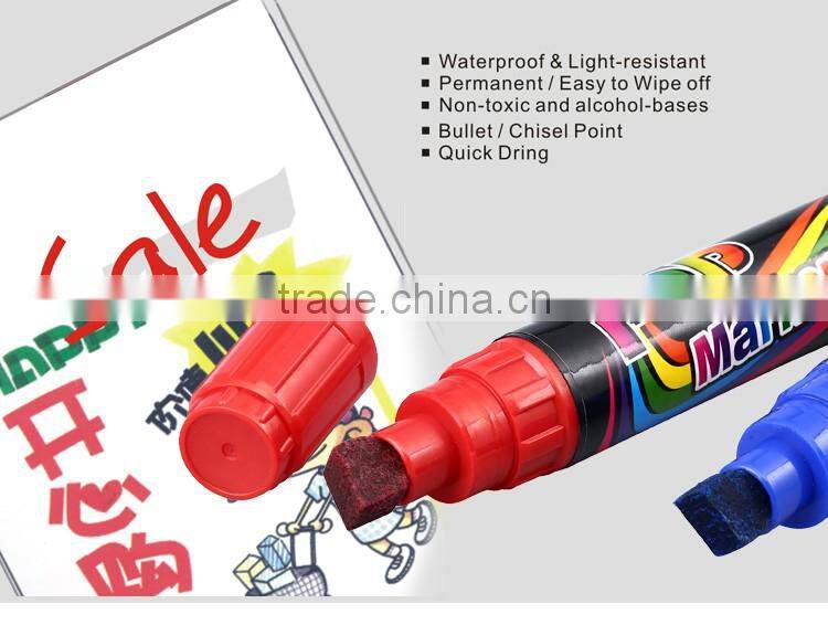 Factory direct sale multi-color ink waterproof easy erase permanent marker