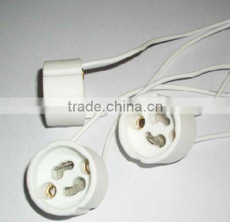 higher ceramic materials gu10 adapter with wire