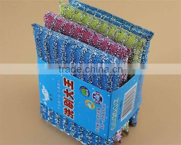 soft water cloth scrubber pad/sponge scouring pads/dish washing pads with factory price