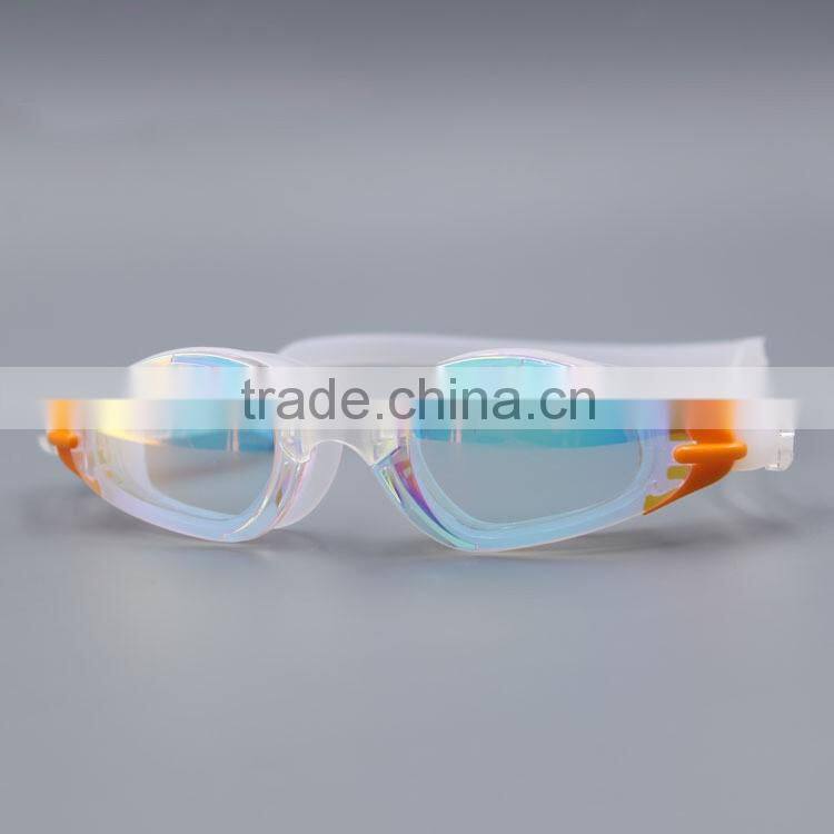 High grade silicone cartoon child swimming goggles for kids