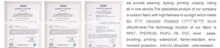 Ripstop polyester tire cord 300d polyester oxford fabric with pu coating