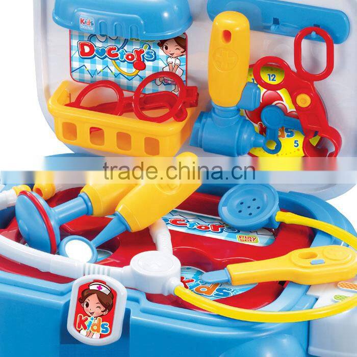 PP plastic doctor play set toy for kids