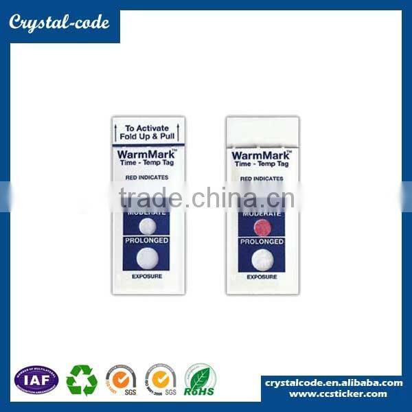 Warmmark food safety temperature sticker,temperature indicator paper