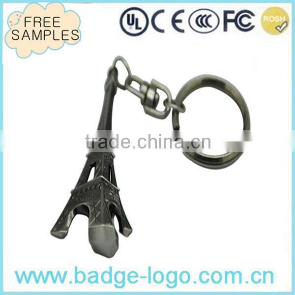 top quality gold meatl key chain