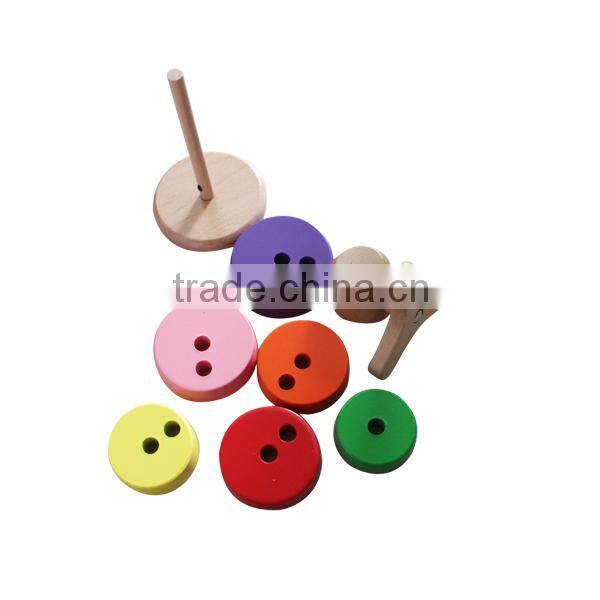 Multi colour wooden block toys for kindergarten