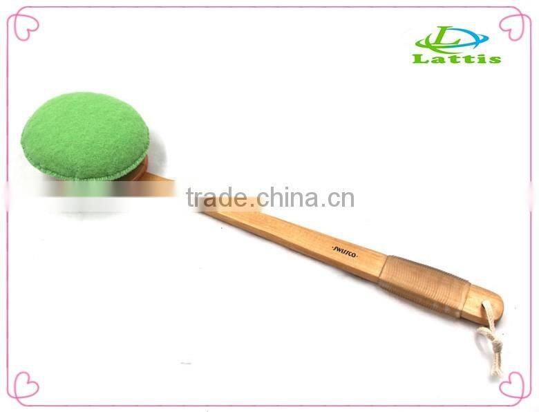 Wholesale Wooden Scrub loofah brush/Travel size wooden body bath brush