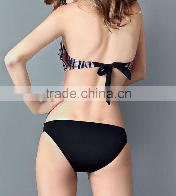 Nylon spandex fabric hot sexy xxx bikini girl swimwear photo