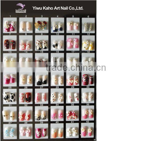 2014 Artificial Fingernails Nail tips/fashion nail art tips trio manicure nail art triple dappen dish