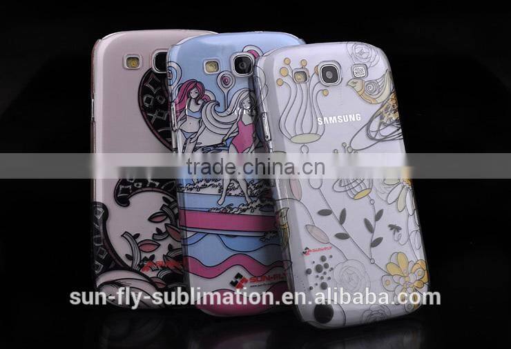 Sublimation transparent phone case for Samsung S3/S4/S5/NOTE2/NOTE3/sublimation polyglass cell phone case/customized clear case