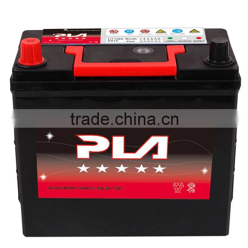 12V Best quality Starting Automotive battery 55D26R 12V 60AH