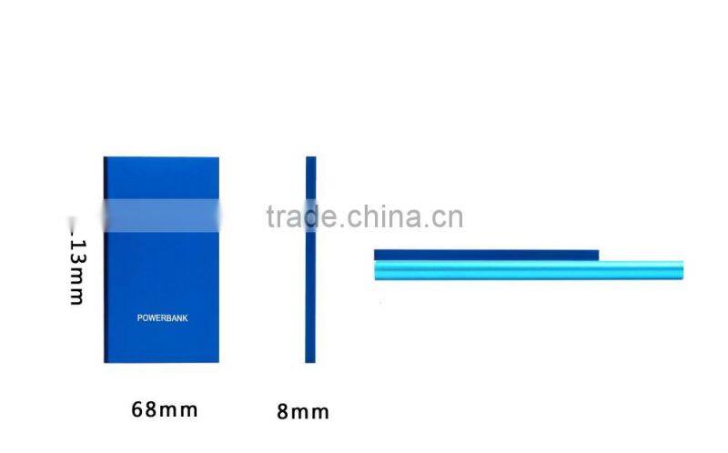 New Arrival Ultra Slim Metal Portable Micro USB Power Bank Battery Charger 4000mah