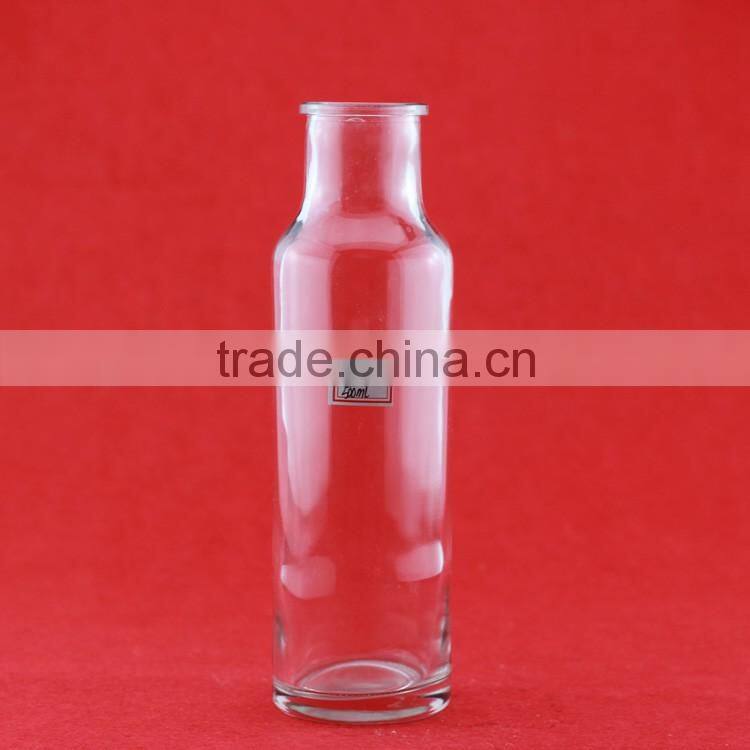 Hot sell 500ml glass bottle empty juice bottle woman shape liquor bottle