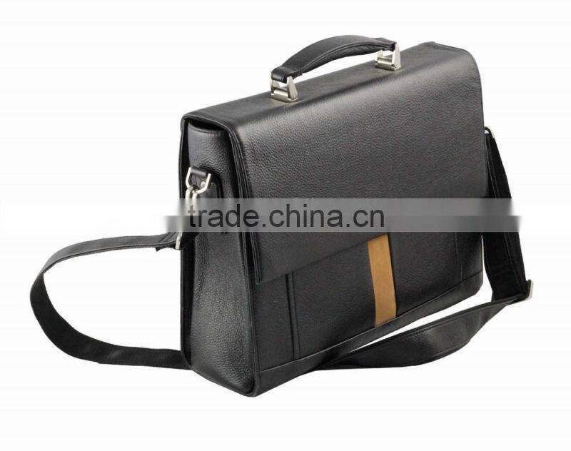 Top grade fashion men's briefcase,Genuine leather briefcase,Business briefcase,High quality briefcase with handles and one band
