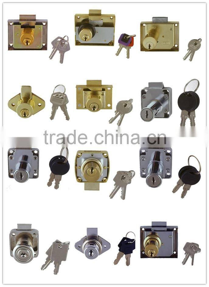 High security steel cabinet door lock