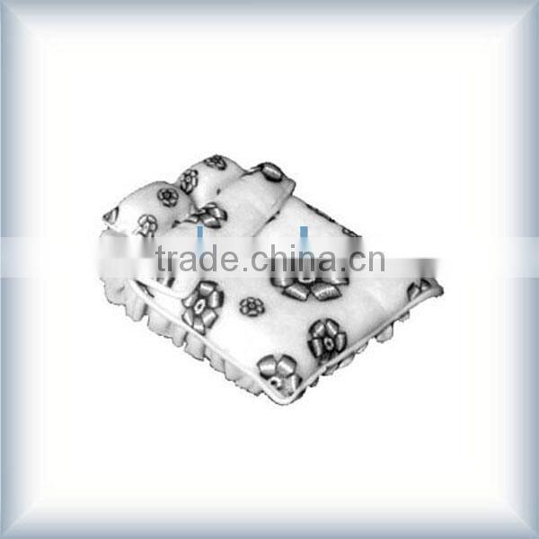 Ceramic double bed,CH-0501,Scale model ABS bed,NEW model ABS bed,architectural model furniture,model bed,beautiful bed