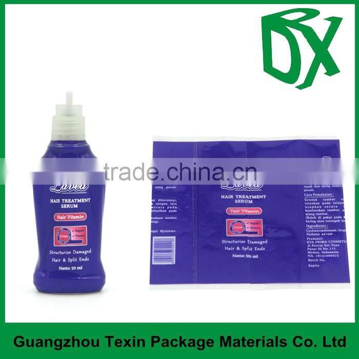 chinese imports wholesale free sample custom order clear plastic PVC liquor label printing wrap sleeve in factory