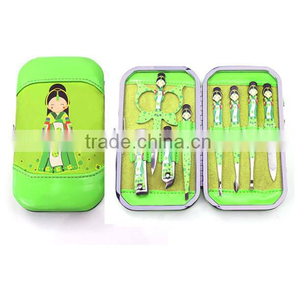 New High Quality Promotional Ethnic girls 8pcs/set Manicure Set manicure kit beauty set Nail Kit UD4-BS108