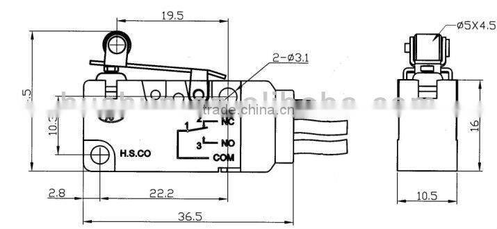 IP67 miniature snap action switch as good as Omron