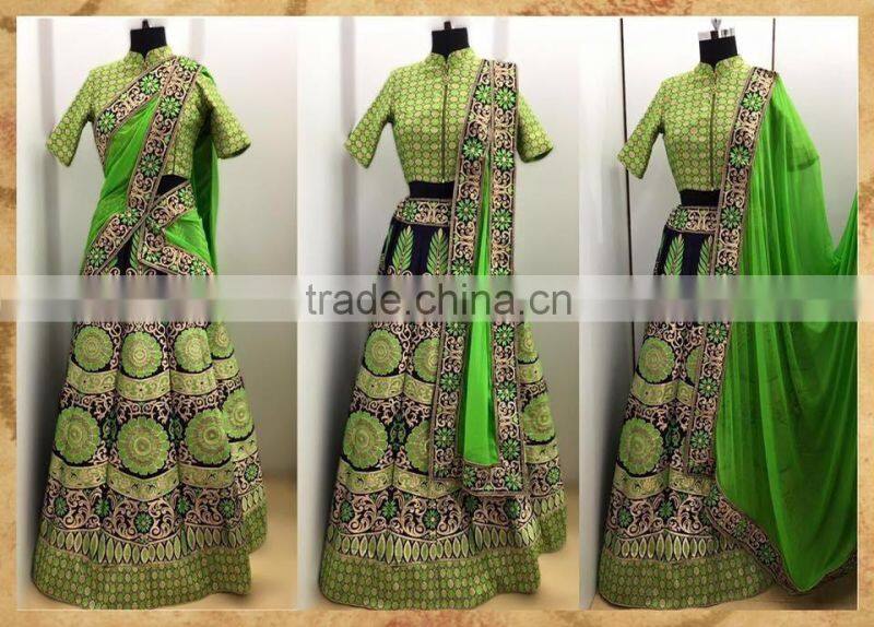 Charming Green Lehenga