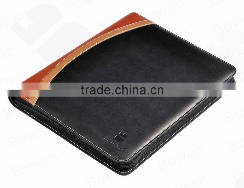 Fashionable hot selling new design padfolio with ring binder