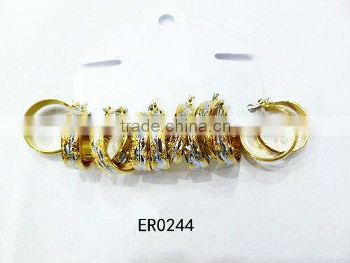 Coin earring designs for women gold earring with competitive price