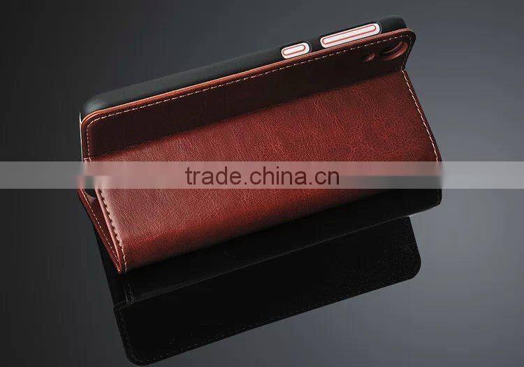 new china products for sale Stand Design Double View Window Leather wallet case cover for htc desire 820 factory price