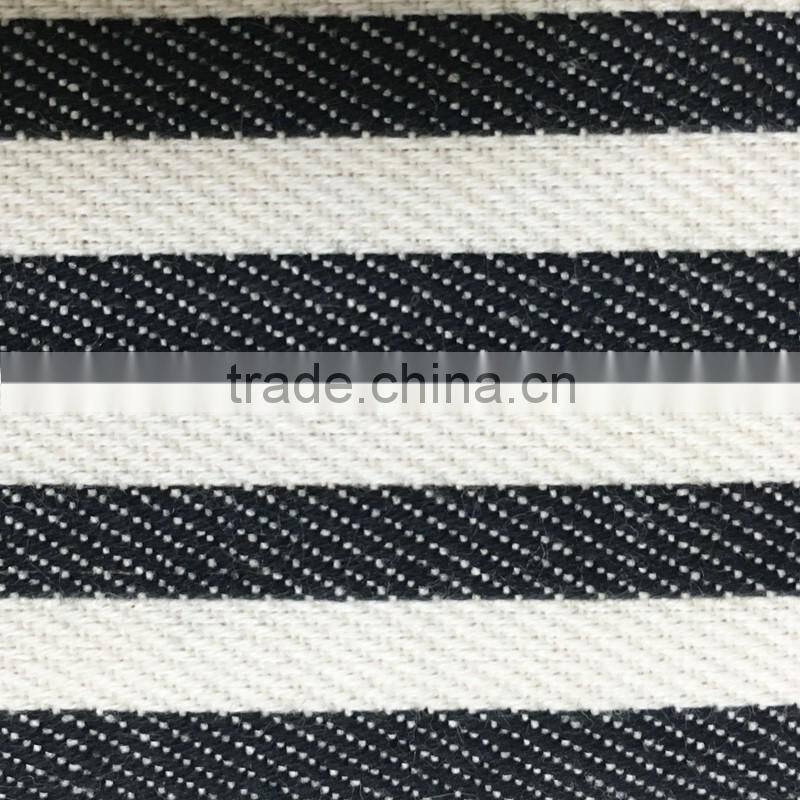 Strip Canvas Toiletry Bag Portable Travel Mini Cosmetic Bag With Ykk Zipper