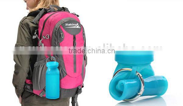 Light Portable Outdoor Silicone Foldable Water bottle