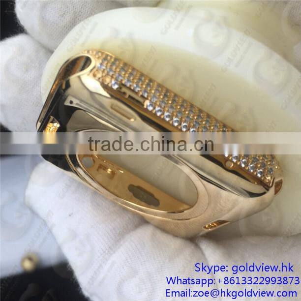for apple watch 24k gold housing,new for apple watch gold,For apple watch housing gold color