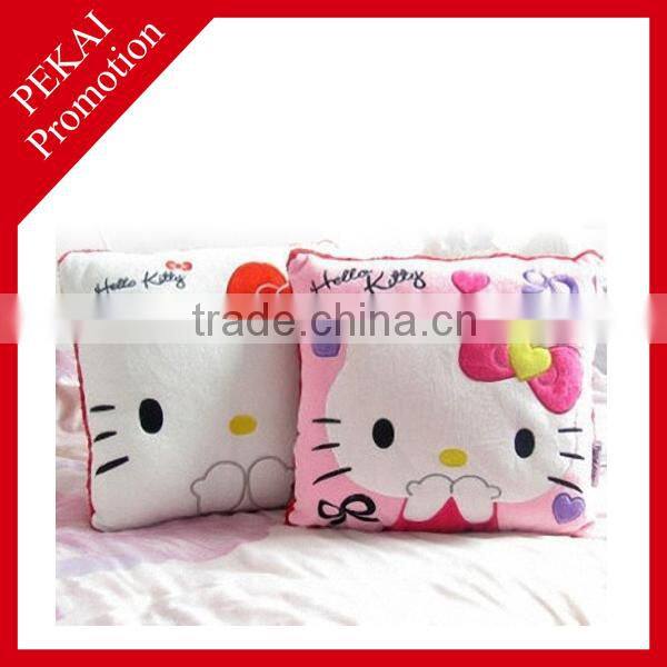 High pile plush heart design meditation cushion